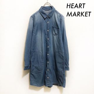 ハートマーケット(Heart Market)のHEART MARKET ハートマーケット★長袖デニムシャツワンピース(ひざ丈ワンピース)