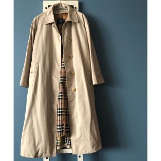 バーバリー(BURBERRY)のBurberryプローサム白タグ ウールライナー付きノバチェック  ステンカラー(トレンチコート)