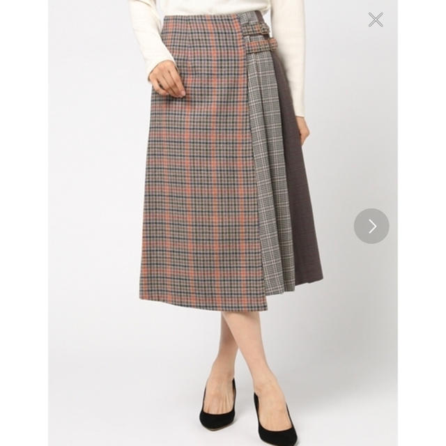 REDYAZEL(レディアゼル)のREDYA チェック巻きスカート レディースのスカート(ひざ丈スカート)の商品写真