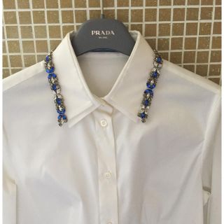 プラダ(PRADA)のプラダ [ PRADA ] 専用 ビジュー ストレッチ ブラウス(シャツ/ブラウス(長袖/七分))