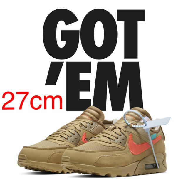 27cm The Ten Nike Off-white Air Max 90メンズ