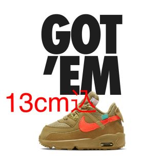 ナイキ(NIKE)のoff white nike the ten air max90 13cm(スニーカー)