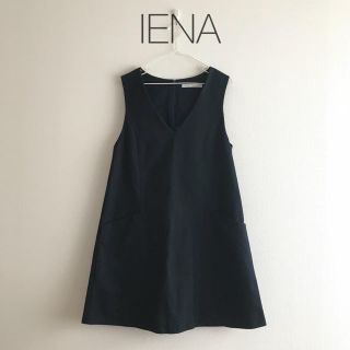 イエナ(IENA)のIENAイエナ◇コットンジャンパースカート ワンピースS通勤仕事 春夏秋冬 上品(ひざ丈ワンピース)