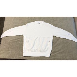 チャンピオン(Champion)の【美品】チャンピオン 無地セーター（Sサイズ/ホワイト）(ニット/セーター)