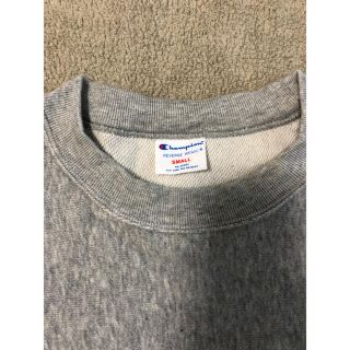 チャンピオン(Champion)の【美品】チャンピオン 無地セーター（Sサイズ/グレー）(ニット/セーター)