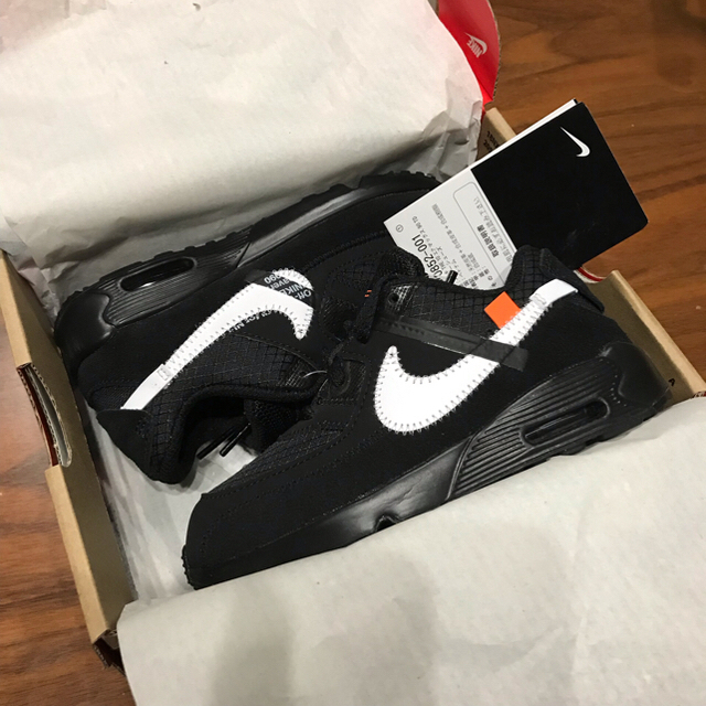 NIKE(ナイキ)の The 10：ナイキ air max 90 off-white nike 15 キッズ/ベビー/マタニティのキッズ靴/シューズ(15cm~)(スニーカー)の商品写真