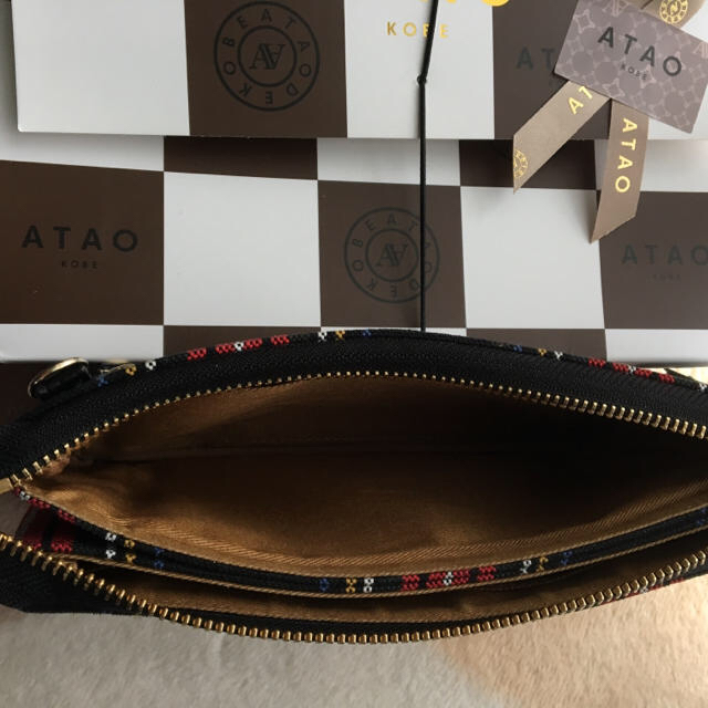 ATAO(アタオ)のATAO♡boobooチェック赤&黒 ♡美品 レディースのバッグ(ショルダーバッグ)の商品写真