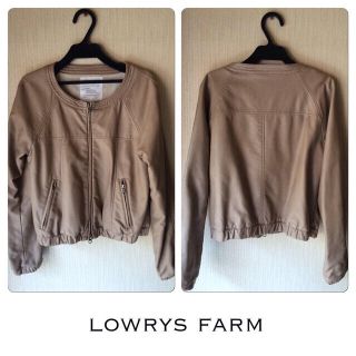 ローリーズファーム(LOWRYS FARM)のLOWRYSFARM レザージャケ♡(ノーカラージャケット)