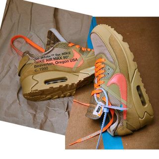 ナイキ(NIKE)のnike airmax90 offwhite the ten 27.0cm(スニーカー)