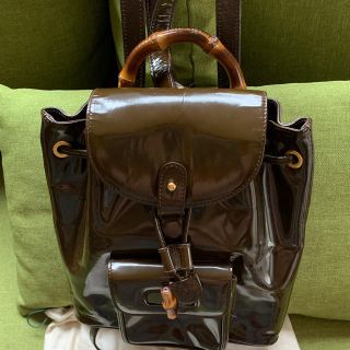 グッチ(Gucci)のGUCCIパンプミニリックモスグリーン(ショルダーバッグ)