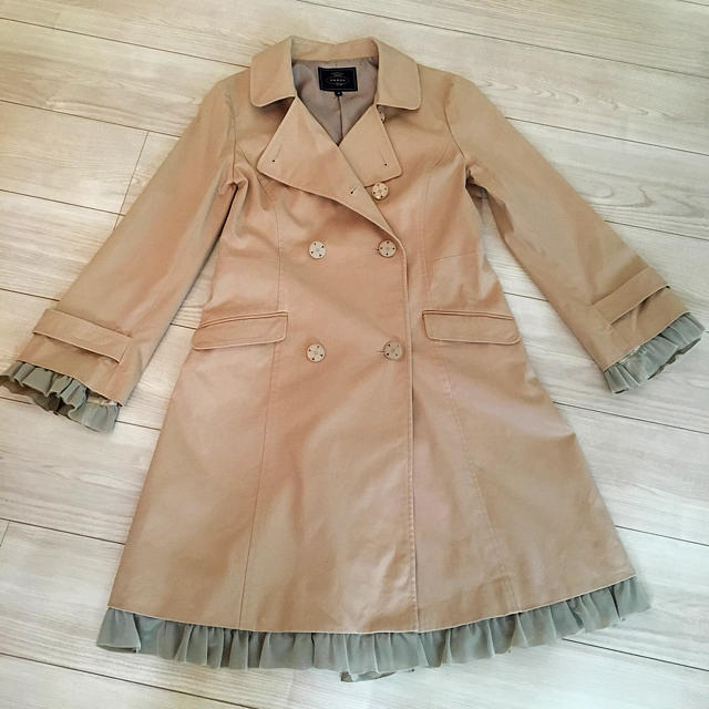 柔らかな質感の 新品 トッカ コート トレンチコート ピンク系 SS