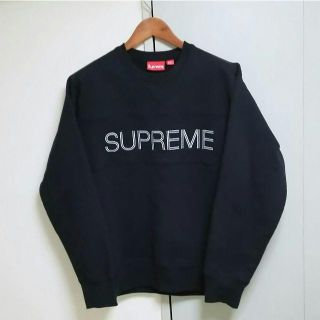 シュプリーム(Supreme)のsupreme zig zag stitch panel crewneck(スウェット)