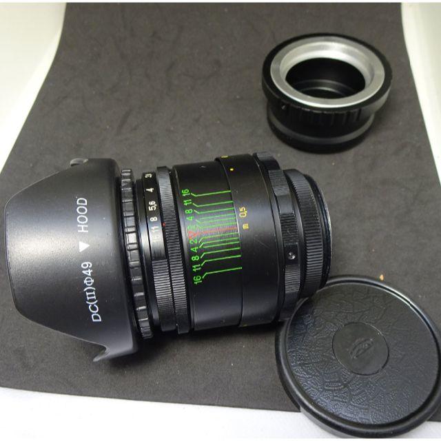 2022年新作 88 しーにゃ Helios44-2 アダプター付 レンズ(単焦点 ...