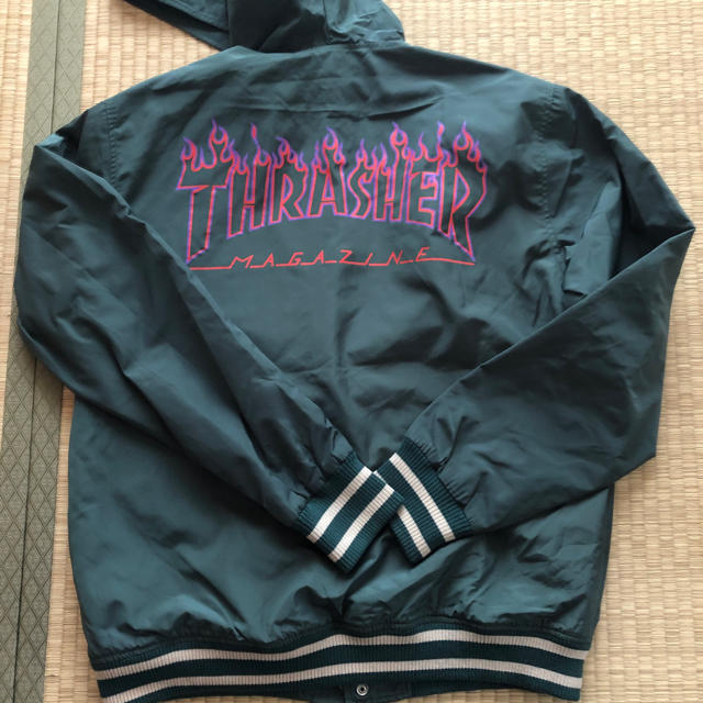 THRASHER(スラッシャー)のthrasher hoodie jacket 緑 L メンズのジャケット/アウター(ブルゾン)の商品写真
