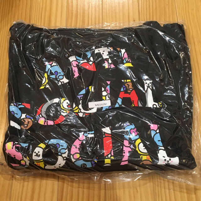 防弾少年団(BTS) - ASSC X BT21 Collab Blended Black Hoodieの通販 by