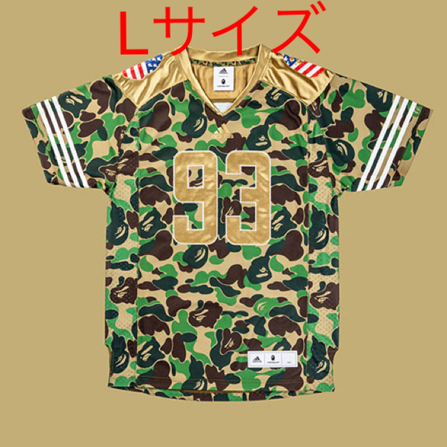 L adidas アディダス BAPE エイプ フットボール シャツ ジャージ | www