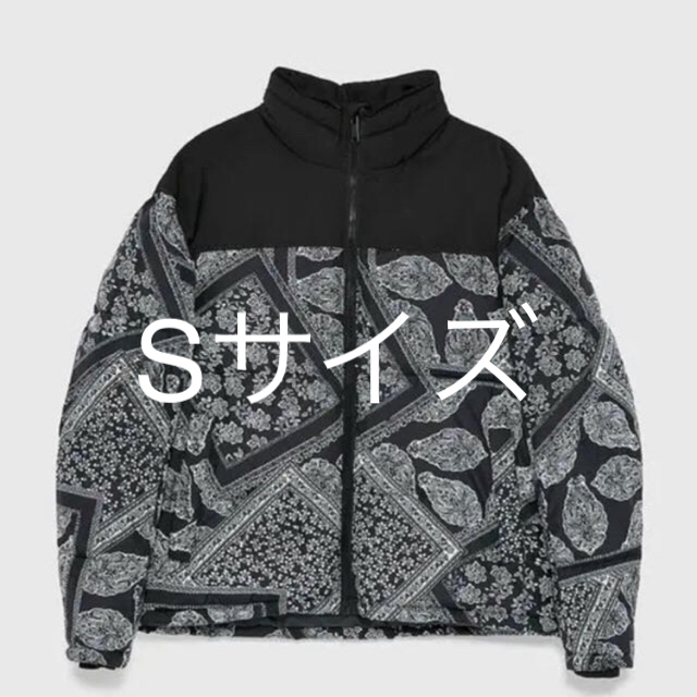 ダウンジャケットZARA バンダナ柄パフジャケット