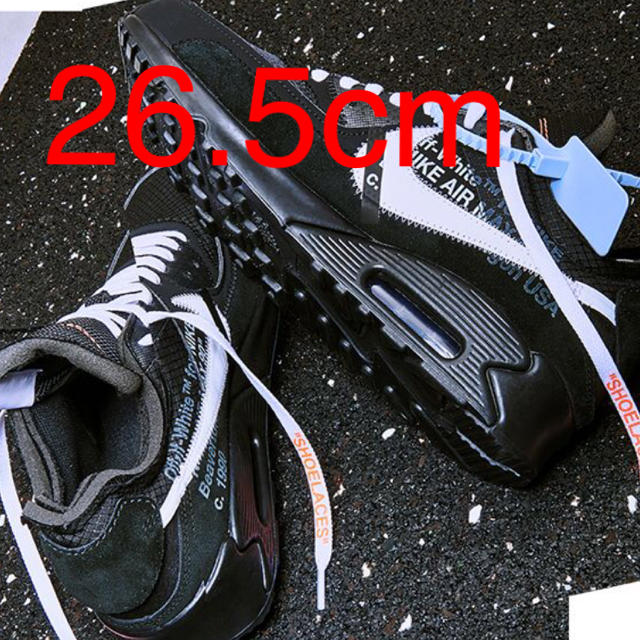 Off-White NIKE Air Max 90 Black 26.5cmスニーカー