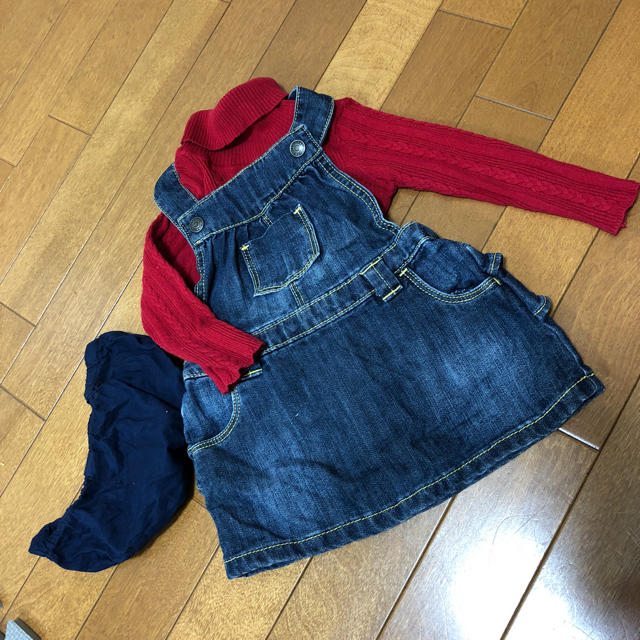 ZARA KIDS(ザラキッズ)のオールドネイビー ワンピース next ケーブルニット セット キッズ/ベビー/マタニティのベビー服(~85cm)(ワンピース)の商品写真