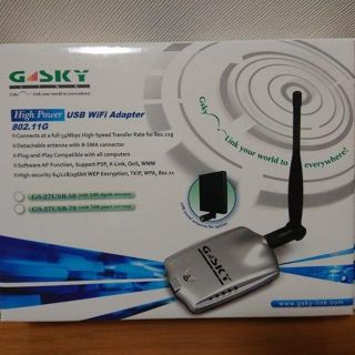 GSKY GS-27USB 超強力 Wi-Fi子機 無線LAN子機(PC周辺機器)