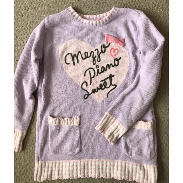 mezzo piano(メゾピアノ)のmezzo piano ☆ モールニットセーター 160 キッズ/ベビー/マタニティのキッズ服女の子用(90cm~)(ニット)の商品写真