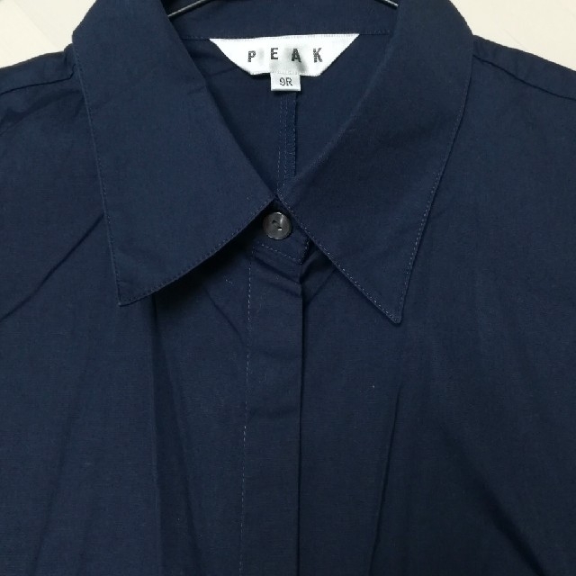 ✨未使用✨9号　紺シャツ レディースのトップス(シャツ/ブラウス(長袖/七分))の商品写真