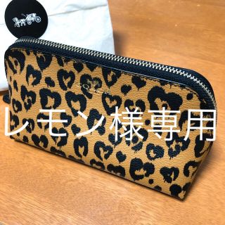 コーチ(COACH)の週末セール！！新品未使用＊coach＊ヒョウ柄＊ポーチ(ポーチ)