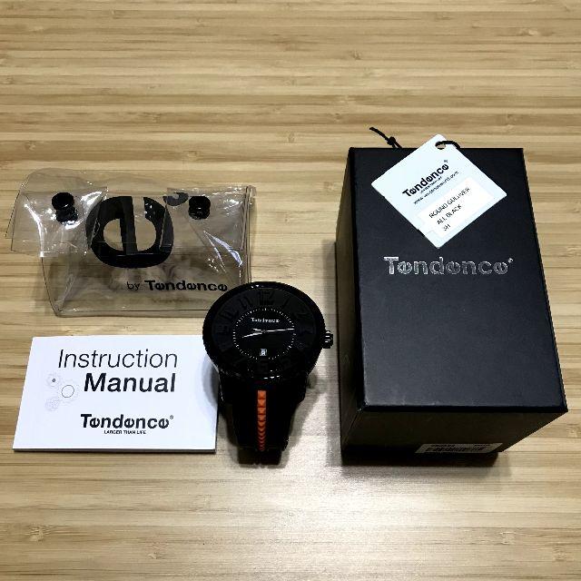 Tendence(テンデンス)の正規品 テンデンス　ラウンドガリバー　オールブラック  美品 メンズの時計(腕時計(アナログ))の商品写真