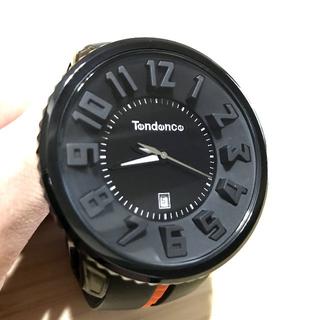 テンデンス(Tendence)の正規品 テンデンス　ラウンドガリバー　オールブラック  美品(腕時計(アナログ))
