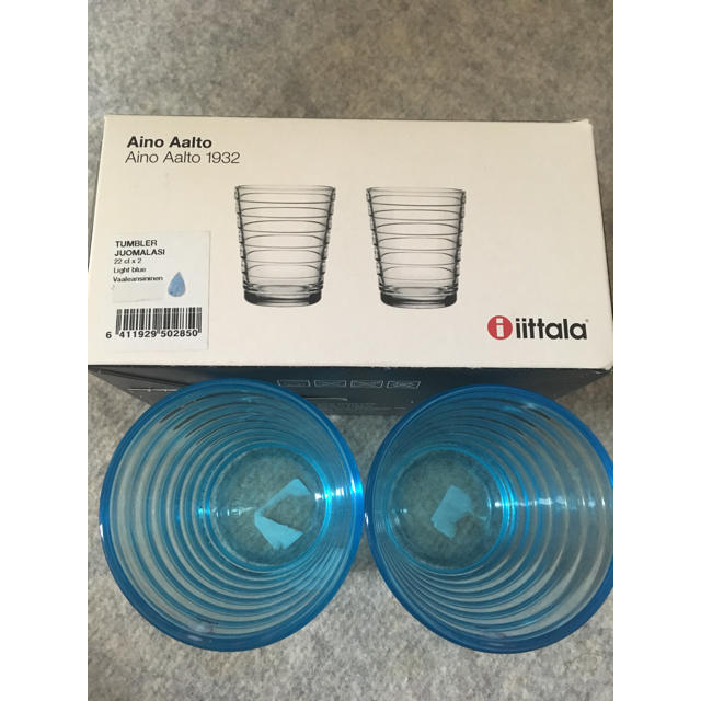 iittala(イッタラ)のイッタラ アイノアアルト 2個セット 新品 インテリア/住まい/日用品のキッチン/食器(グラス/カップ)の商品写真