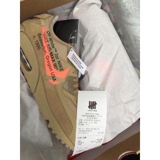 オフホワイト(OFF-WHITE)の28.5cm off white airmax90 (スニーカー)