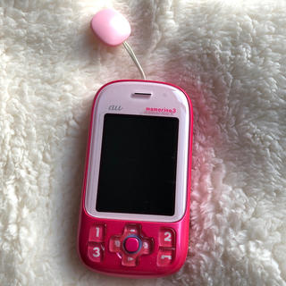 エーユー(au)のau マモリーノ3 ピンク(携帯電話本体)
