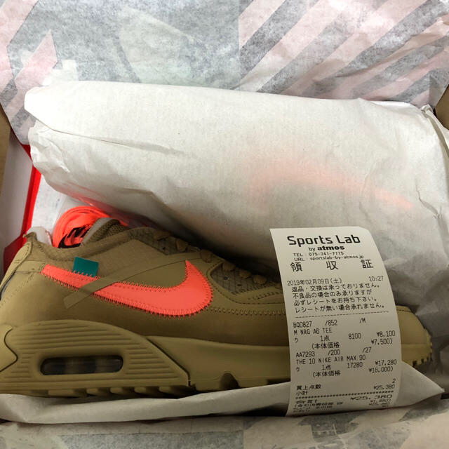 NIKE AIRMAX90 The Ten off-white ＋Tシャツ