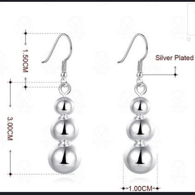 STUDIOUS(ステュディオス)のsilver ball 3連 pierce レディースのアクセサリー(ピアス)の商品写真