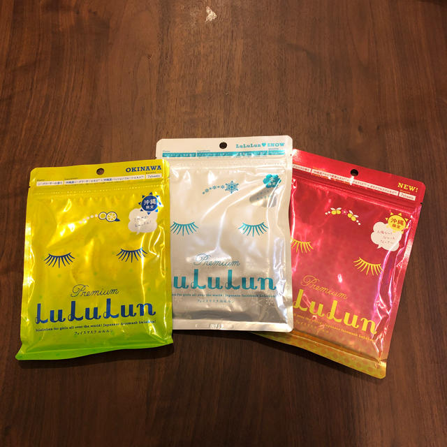 LuLuLun 7days 沖縄&北海道限定 3袋セット コスメ/美容のスキンケア/基礎化粧品(パック/フェイスマスク)の商品写真