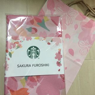 スターバックスコーヒー(Starbucks Coffee)のスタバ さくら 風呂敷(日用品/生活雑貨)