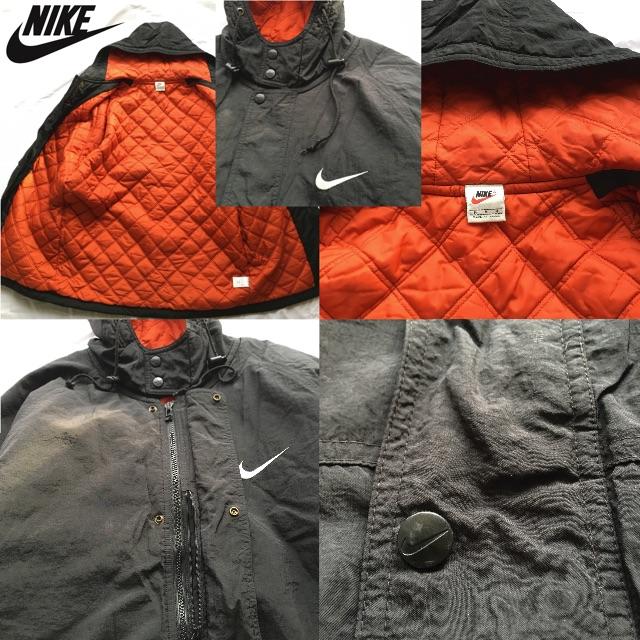 NIKE(ナイキ)のNIKE ベンチコート / 90年代 ナイキ スウッシュビッグロゴ 銀タグ メンズのジャケット/アウター(ナイロンジャケット)の商品写真