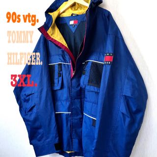 トミーヒルフィガー(TOMMY HILFIGER)のエリンギさん専用 90s トミー ヒルフィガー セーリングジャケット XXL(ナイロンジャケット)