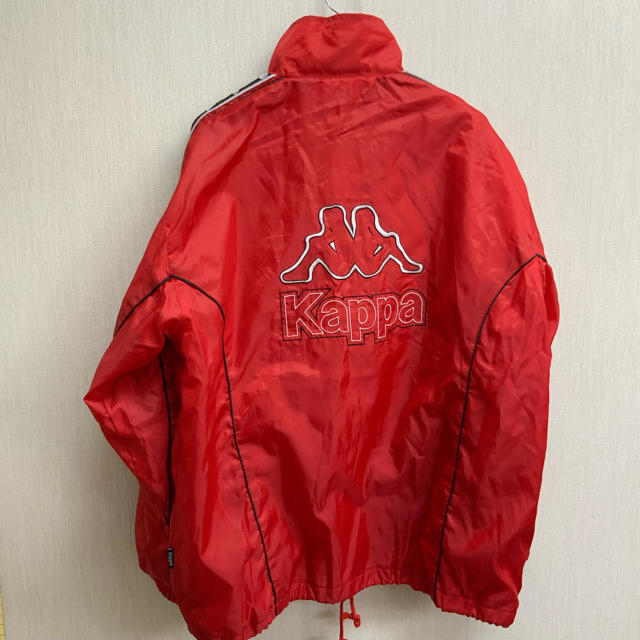 Kappa(カッパ)の 【 Kappa 】レッド ナイロンジャケット Lサイズ メンズのジャケット/アウター(ナイロンジャケット)の商品写真