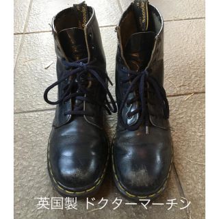 ドクターマーチン(Dr.Martens)のイングランド製 ドクターマーチン 8ホール ブーツ ネイビー 26.5 英国(ブーツ)