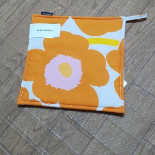 マリメッコ(marimekko)のマリメッコ ウニッコオレンジポットホルダーシート(日用品/生活雑貨)