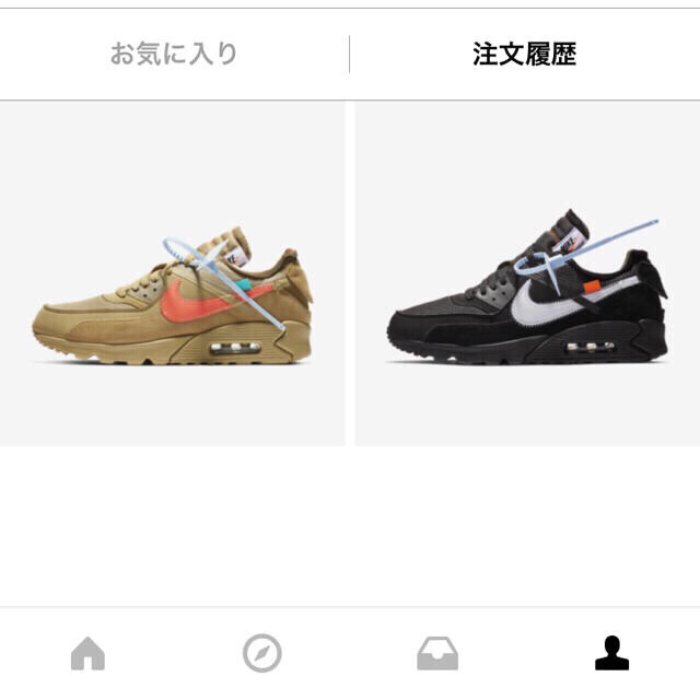 OFF-WHITE(オフホワイト)のNIKE airmax90 off-white ちなれな様  メンズの靴/シューズ(スニーカー)の商品写真