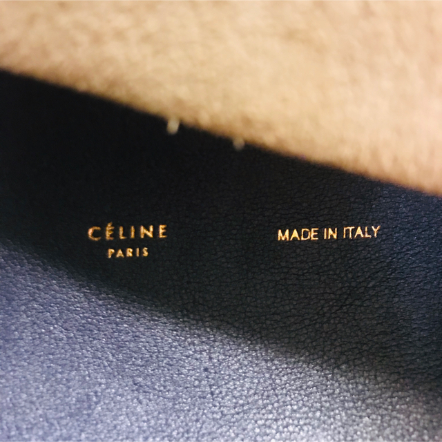 celine(セリーヌ)のCELINE ショルダーバッグ オールソフト ベージュ×レッド×ネイビー レディースのバッグ(ショルダーバッグ)の商品写真