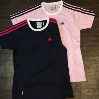 アディダス(adidas)のアディダスレディーストップスLサイズ2枚(Tシャツ(半袖/袖なし))