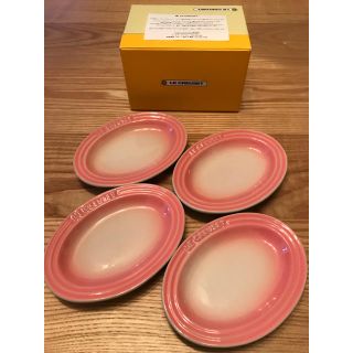 ルクルーゼ(LE CREUSET)のルクルーゼ  フランボワーズ ミニオーバル 4枚(食器)