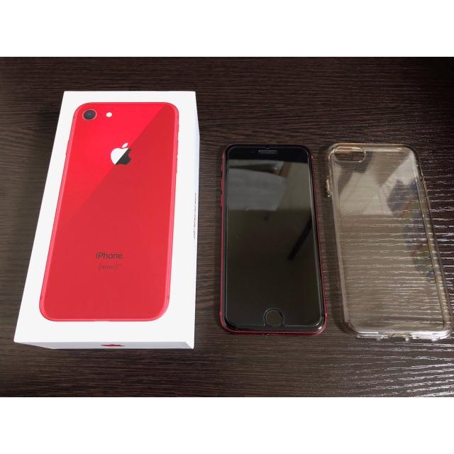 99%IMEIiPhone 8 本体 64GB RED 電池新品