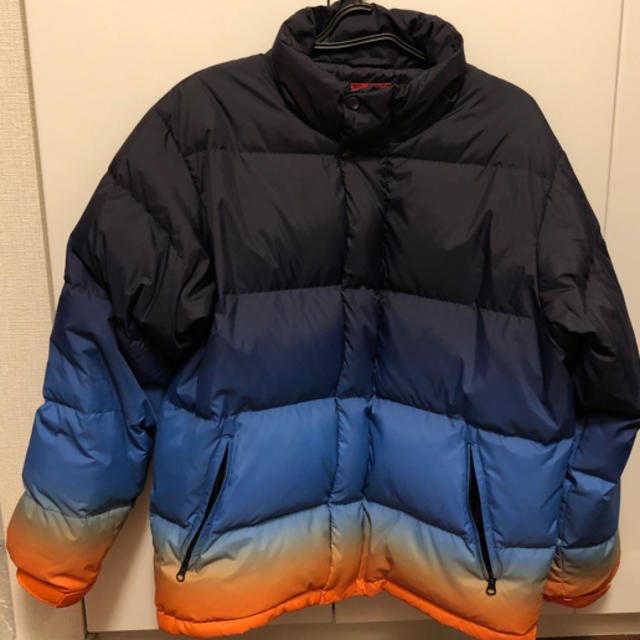 supreme gradient puffy jacket S