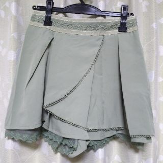 アクシーズファム(axes femme)のaxes femme ショートパンツ 淡いグリーン 未使用(ショートパンツ)