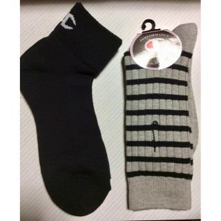 チャンピオン(Champion)のChampion 靴下 ソックス ロング & ショート 2足 セット(ソックス)