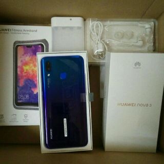 アンドロイド(ANDROID)のちくま様専用 Huawei nova3 新品 おまけ付 SIMフリー(スマートフォン本体)